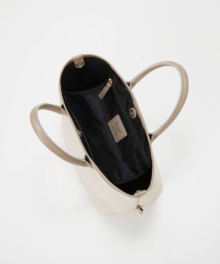 TOPKAPI 【Breath TOPKAPI】RIPPLE リプル レザーハンドル ミニ トートバッグ アイボリー