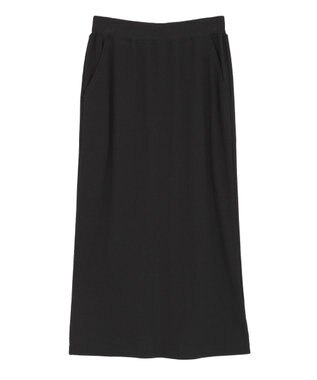 AMERICAN HOLIC 針抜きリブナロースカート Black