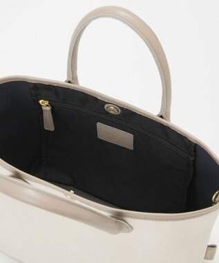 TOPKAPI 【Breath TOPKAPI】RIPPLE リプル レザーハンドル ミニ トートバッグ アイボリー