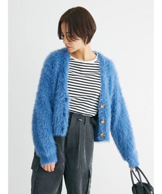 Green Parks ・Ｐｅｔｉｔ　Ｆｌｅｕｒ　シャギーニットカーディガン