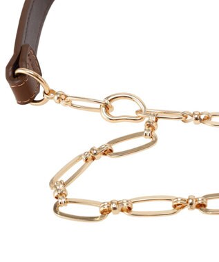 earth music&ecology デザインチェーンＭＩＸベルト Black