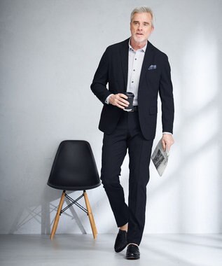 JOSEPH ABBOUD 【キングサイズ・快適な着心地・イージーケア】ジャージーシャツ ダルブルー系5