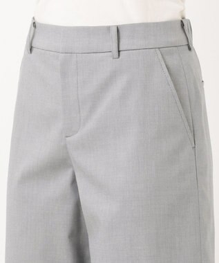 J.PRESS LADIES 【シワになりにくい】コットンフィッティーシャーク ワイドパンツ ライトグレー系