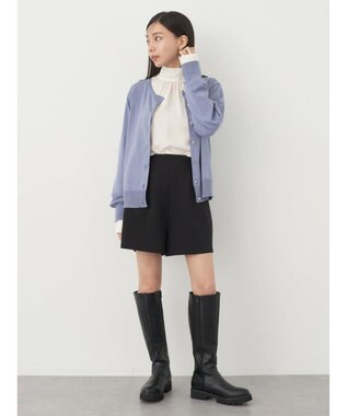 earth music&ecology いろいろ釦クルーネックカーディガン Sax