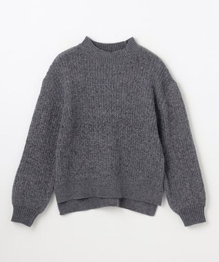 ANY レーシーモールニット チャコール