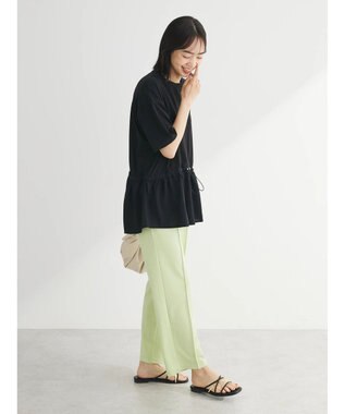 Green Parks ドロスト切替えドッキングカットプルオーバー Black