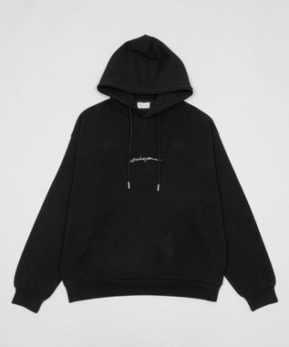 WEGO 【ユニセックス着用ITEM】ワンポイントプルパーカー ブラック