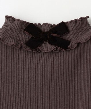 ANY KIDS バックリボン カットソー ブラウン