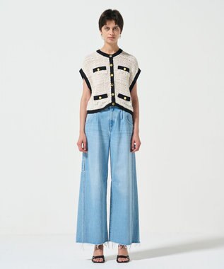 GRACE CONTINENTAL ショートニットベスト キナリ