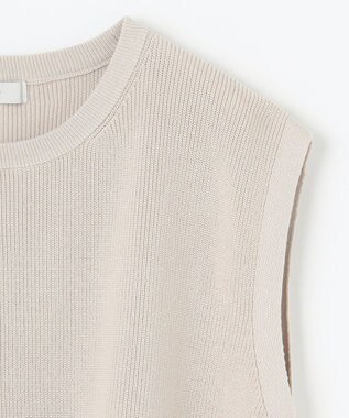 ANY L スプリングニットベスト サンドベージュ