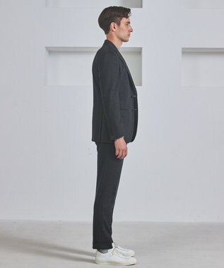 GOTAIRIKU セットアップ対応【洗える/ストレッチ/シワになりにくい】ウォッシャブルジャージー セットアップパンツ_無地（25年モデル） グレー系