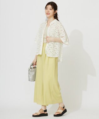 ANY SIS 【洗える】レース シャツ オフ