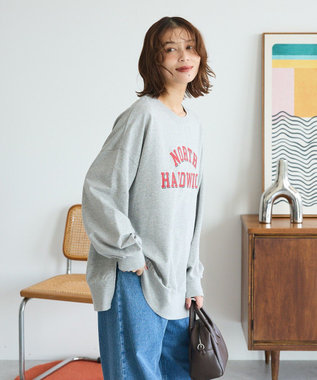 Green Parks カレッジロゴ裏毛チュニック