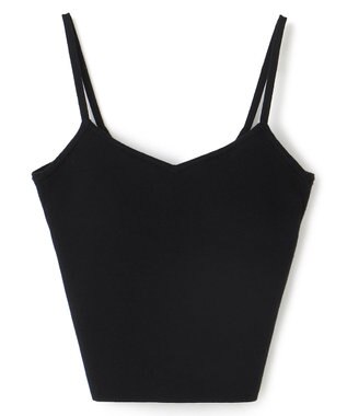 uncrave 【手洗い可】シルキーニット カップ付き キャミソール（uncrave WHITE） ブラック