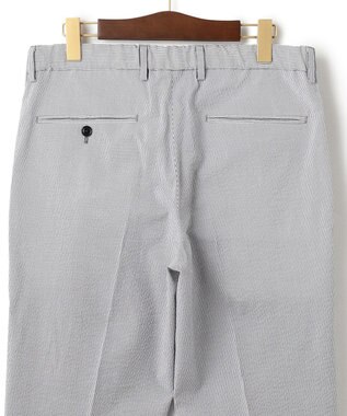 J.PRESS MEN 【J.PRESS PLUS】ポリエステルコットンリネンサッカー スラックス ネイビー系1