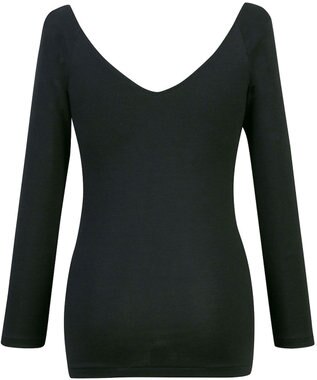 Wing あったかインナー オーガニックコットン混 やわらかくやさしい肌ざわり 【綿の贅沢オーガニック】 綿混 ネックひろめ 8分袖 長袖 秋 冬 EL4931ウイング／ワコール ブラック