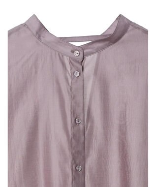 earth music&ecology マルチウェイシアーシャツ Grayish Pink