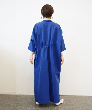 WHITE MAILS 【Kanocoコラボ】ビッグシルエット ワンピース＜洗える・抗菌・消臭・速乾・UVケア＞ ブルー