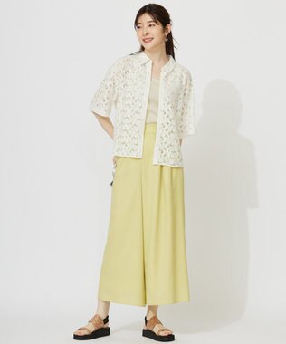 ANY SIS 【洗える】レース シャツ オフ