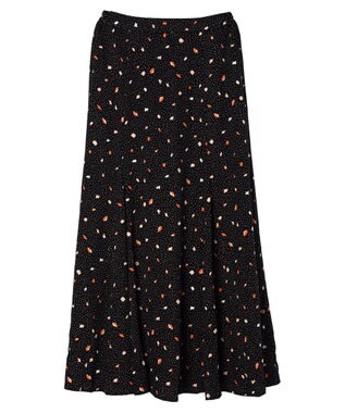 AMERICAN HOLIC マーメードロングスカート Flower Black