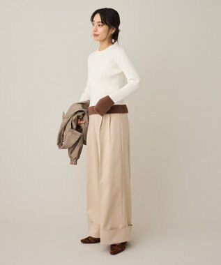 CRAFT STANDARD BOUTIQUE とてもち袖シャギーニットプルオーバー Ivory