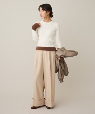 CRAFT STANDARD BOUTIQUE とてもち袖シャギーニットプルオーバー Ivory