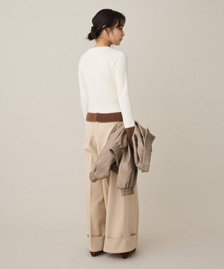 CRAFT STANDARD BOUTIQUE とてもち袖シャギーニットプルオーバー Ivory