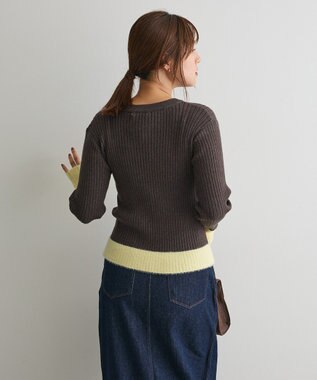 CRAFT STANDARD BOUTIQUE とてもち袖シャギーニットプルオーバー Charcoal Gray