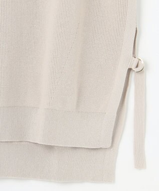 ANY スプリングニットベスト サンドベージュ