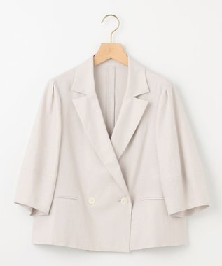 組曲 リネンレーヨン ジャケット グレージュ系