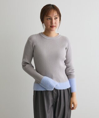 CRAFT STANDARD BOUTIQUE とてもち袖シャギーニットプルオーバー Light Gray