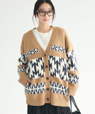 CRAFT STANDARD BOUTIQUE オルテガ柄ニットカーディガン