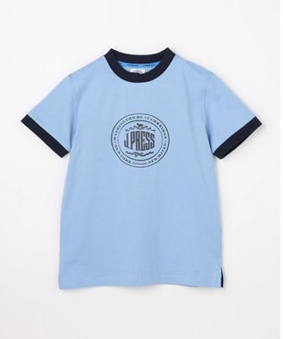 J.PRESS KIDS 【140-170cm】ビックロゴリンガー 半袖Ｔシャツ サックスブルー