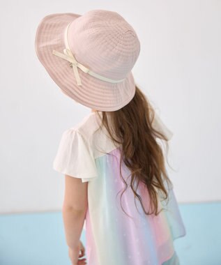 ANY KIDS リボン テープ ハット ピンク