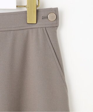 ANY SIS L ビューティサーモ2WAYストレッチ フレアスカート グレージュ