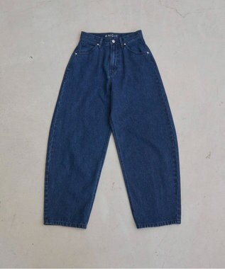 WEGO 【ANGIE VINTAGE/SMLサイズ展開】カーブデニムパンツ ネイビー