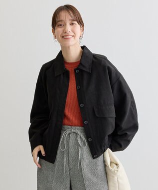 Green Parks プチケーブルクルーネックニットプルオーバー Orange