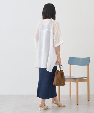 AMERICAN HOLIC 針抜きリブタイトスカート Navy