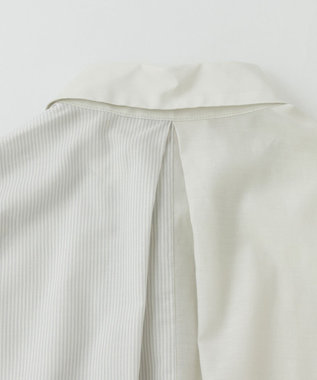 POLS MINIストライプ チュニック ライトグレイ