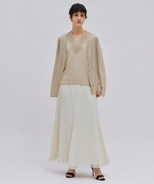 BEIGE， 【洗える】CANNET / フレアスカート Ecru