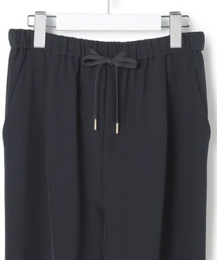 23区 L 【R(アール)】ライトダブルクロス ドロスト テーパードパンツ ネイビー系