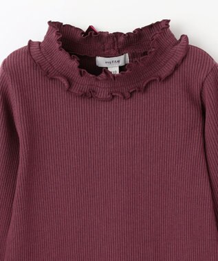 ANY KIDS バックリボン カットソー ボルドー