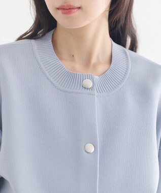 earth music&ecology メタルボタンカーディガン Grayish Blue