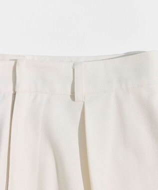 LENO ONE  FOWARD PLEATS CHINO TROUSERS ワンタックチノパンツ WHITE