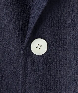 J.PRESS MEN シャツの軽快さ×ジャケットの上品さ【 盛夏対応 / 軽量 / 洗える / 高通気性】千鳥レース サマージャケット ネイビー系