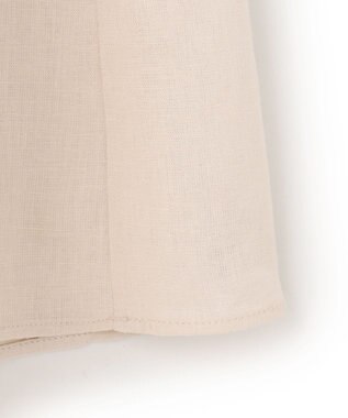 UNFILO リネンレーヨン セミフレアスカート ベージュ