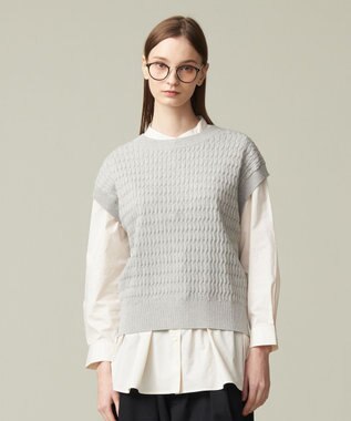 J.PRESS YORK STREET 【WOMEN】コットンケーブル ベスト
