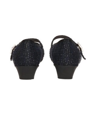 Bridget Birkin ＜3E＞【Bridget Birkin Walk】ビジューストラップコンフォートパンプス ブラック雑材