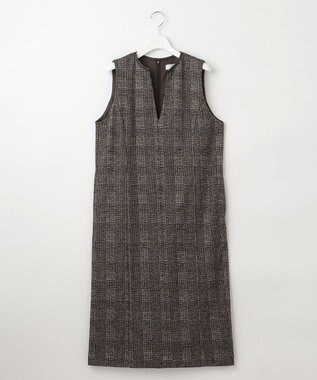 J.PRESS LADIES L 【洗える】チェック ジャカード ジャンパースカート ブラウン系5