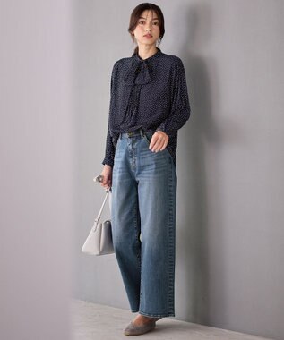 ANY 【洗濯機可】２ＷＡＹボウタイブラウス ドット